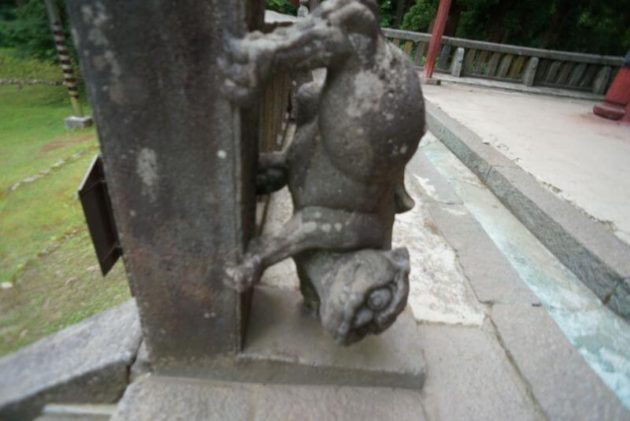 岩木山神社の逆さ狛犬